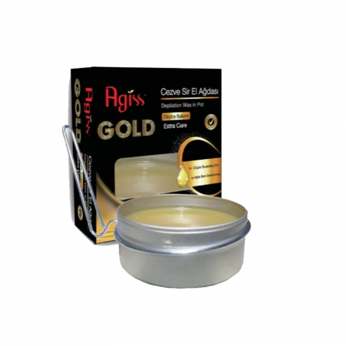 Golden body shaving wax